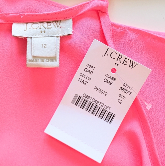 JCREW FACTORY, Pink Racerback Tank, Size 12 - Picture 5 of 7